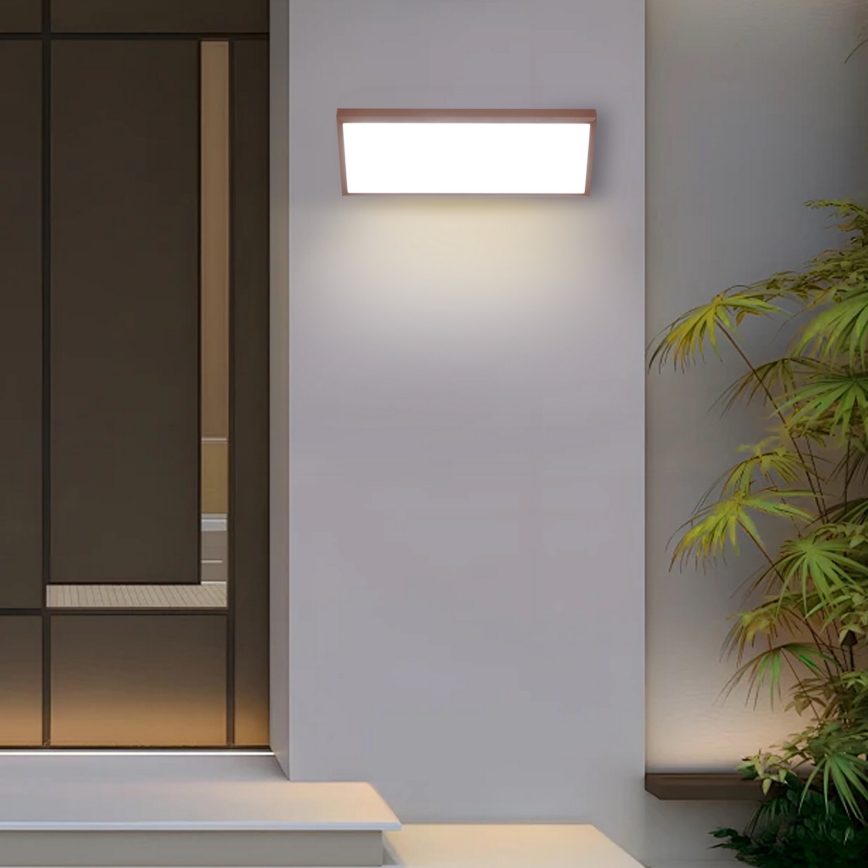 Brilagi - spoljašnje LED zidno svetlo TRIANGLE LED/42W/230V 3000/4000/6500K 45 cm braon IP65