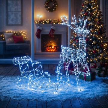 BRILAGI - LED spoljna božićna dekoracija LED/3,6W/8 funkcija 100 cm IP44 hladno bela