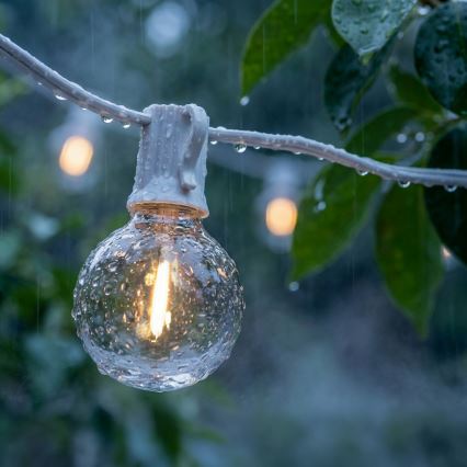 Brilagi - LED spoljašnja dekorativna girlanda GIRLANDA 10xE12/0,6W/230V 8m bela IP44 toplo bela