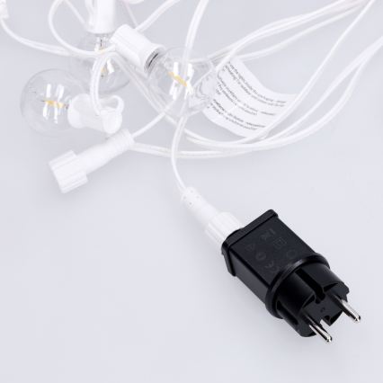 Brilagi - LED spoljašnja dekorativna girlanda GIRLANDA 10xE12/0,6W/230V 8m bela IP44 toplo bela