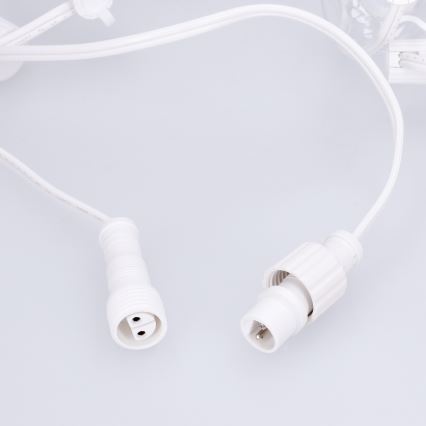 Brilagi - LED spoljašnja dekorativna girlanda GIRLANDA 10xE12/0,6W/230V 8m bela IP44 toplo bela