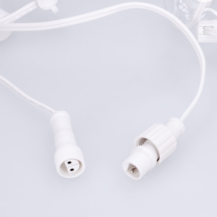 Brilagi - LED spoljašnja dekorativna girlanda GIRLANDA 10xE12/0,6W/230V 8m bela IP44 toplo bela