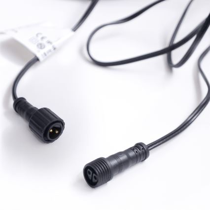 Brilagi - LED spoljašnja dekorativna girlanda GIRLANDA 25xE12/0,6W/230V 20m crna IP44 topla bela + daljinski upravljač