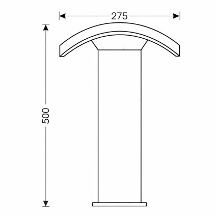 Brilagi - LED spoljna lampa ARCELO LED/9W/230V 50 cm IP54