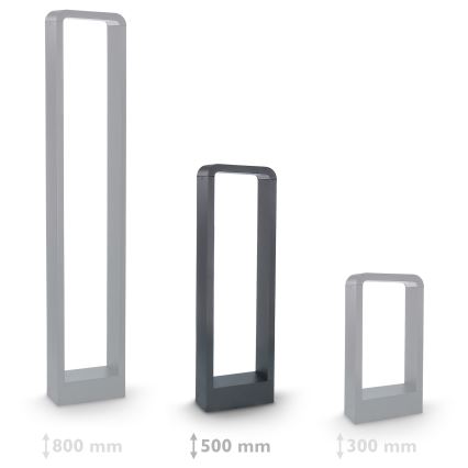 Brilagi - LED spoljašnja lampa BARI LED/7W/230V 3000/4000/6000K antracit IP54 50 cm