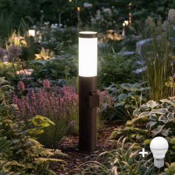 BRILAGI - LED spoljna lampa sa utičnicom ELIA 1xE27/7W/230V 4000K IP44 50 cm antracit