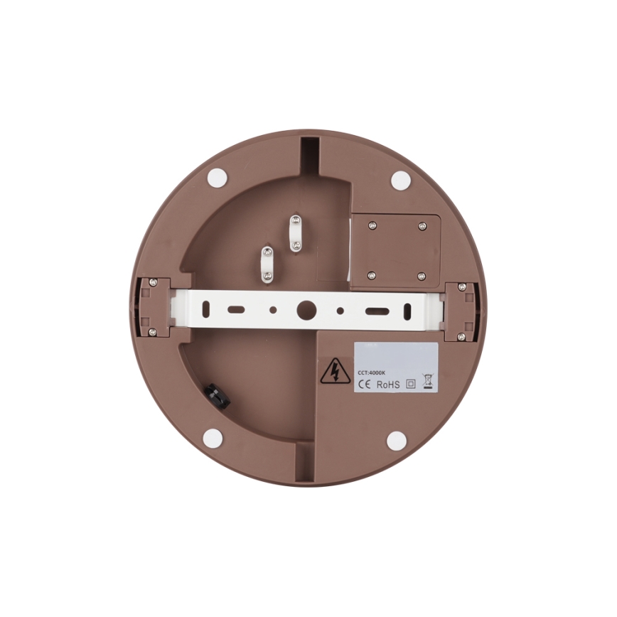 Brilagi - LED spoljna plafonska svetiljka BENE LED/18W/230V fi 21,5 cm braon IP54
