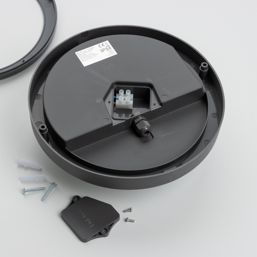 Brilagi - LED spoljna plafonska svetiljka LED/20W/230V prečnik 23 cm IP54 antracit