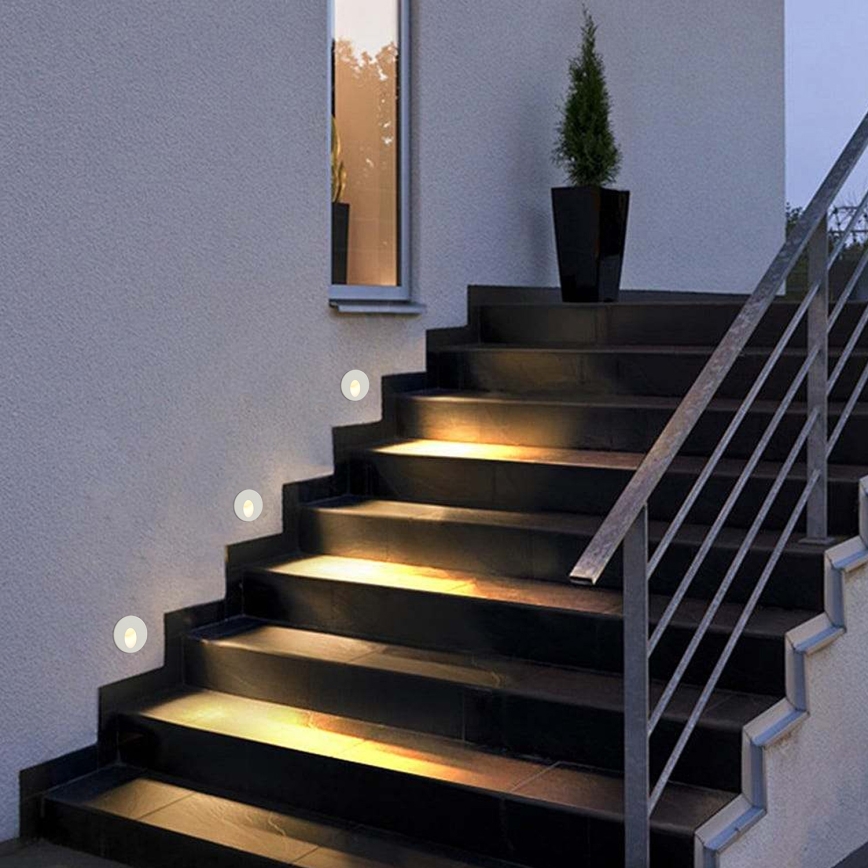 Brilagi - LED spoljna ugradna svetiljka STAIRDOT LED/2W/230V bela IP65 okrugla