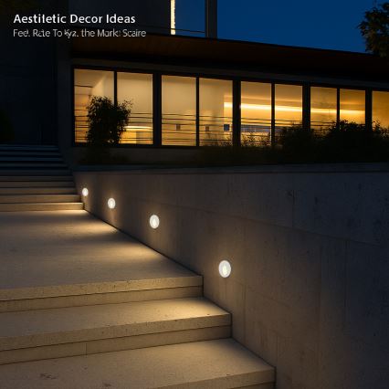 Brilagi - LED spoljna ugradna svetiljka STAIRDOT LED/2W/230V bela IP65 okrugla
