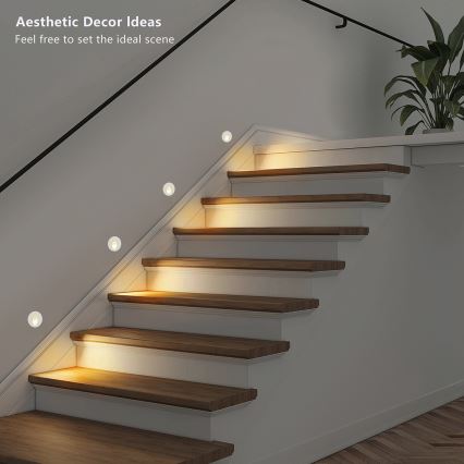 Brilagi - LED spoljna ugradna svetiljka STAIRDOT LED/2W/230V bela IP65 okrugla