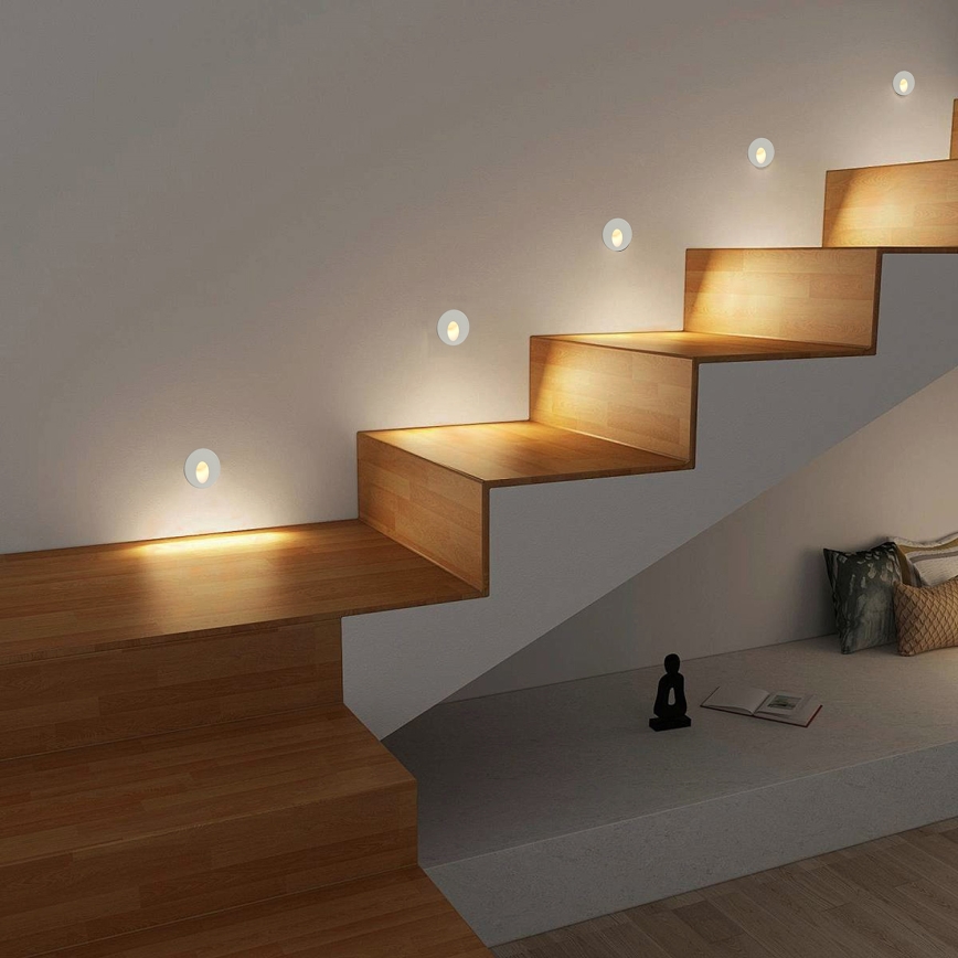 Brilagi - LED spoljna ugradna svetiljka STAIRDOT LED/2W/230V bela IP65 okrugla
