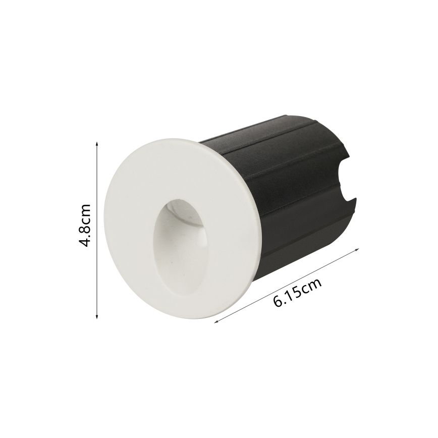 Brilagi - LED spoljna ugradna svetiljka STAIRDOT LED/2W/230V bela IP65 okrugla