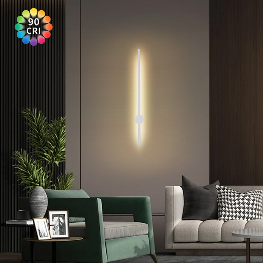 Brilagi - LED spoljna zidna svetiljka AURA LED/12W/230V 3000K IP54 65 cm bela CRI 90