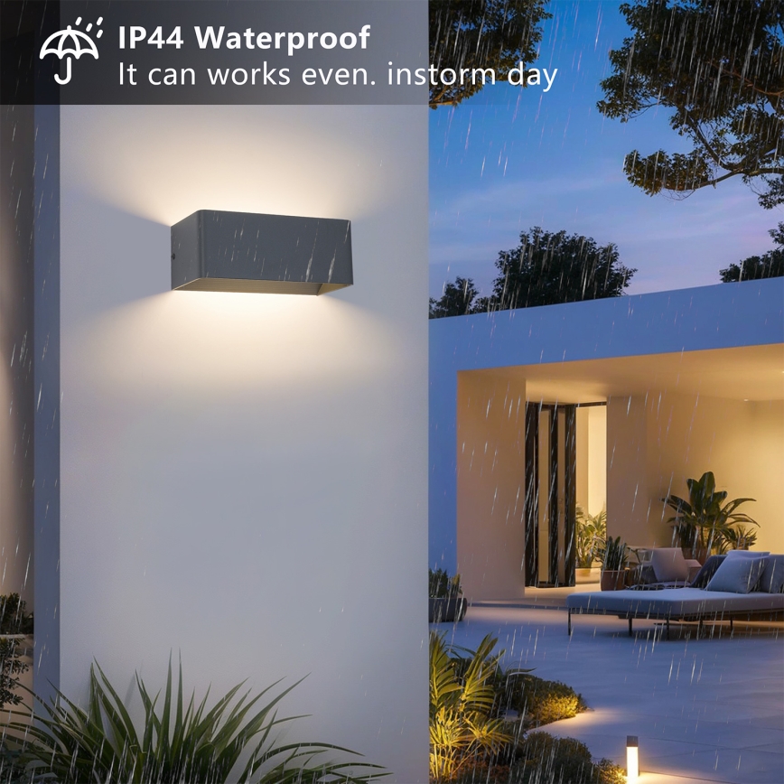 Brilagi - LED spoljna zidna lampa DONNANI LED/7W/230V 20 cm antracit IP44