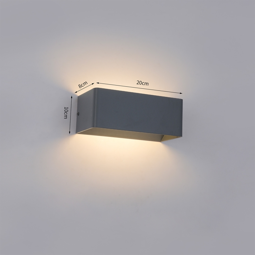 Brilagi - LED spoljna zidna lampa DONNANI LED/7W/230V 20 cm antracit IP44