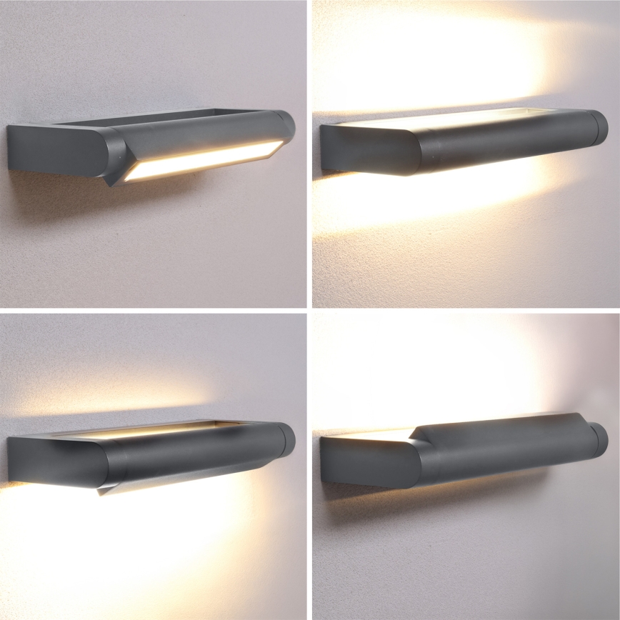 Brilagi - LED spoljašnje zidno svetlo SALERNO LED/12W/230V 35,5 cm antracitno IP65
