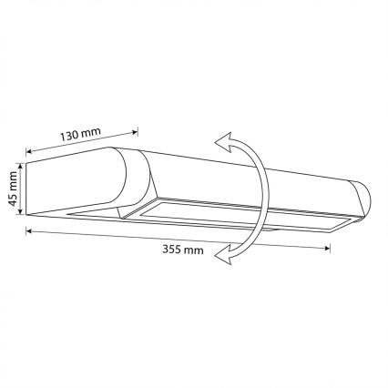 Brilagi - LED spoljašnje zidno svetlo SALERNO LED/12W/230V 35,5 cm antracitno IP65