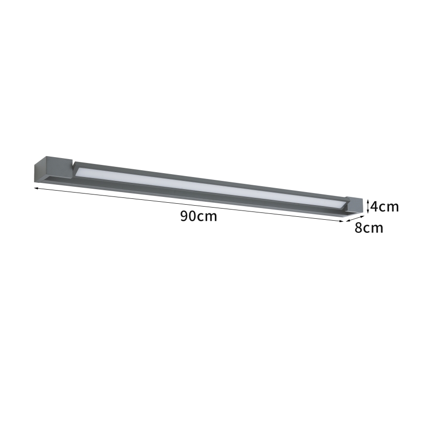 Brilagi - LED spoljno zidno svetlo AQUA LINE LED/24W/230V 90 cm IP44 antracit CRI 90