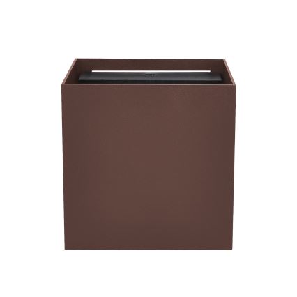 Brilagi - LED spoljna zidna svetiljka CUBE LED/6W/230V braon IP54
