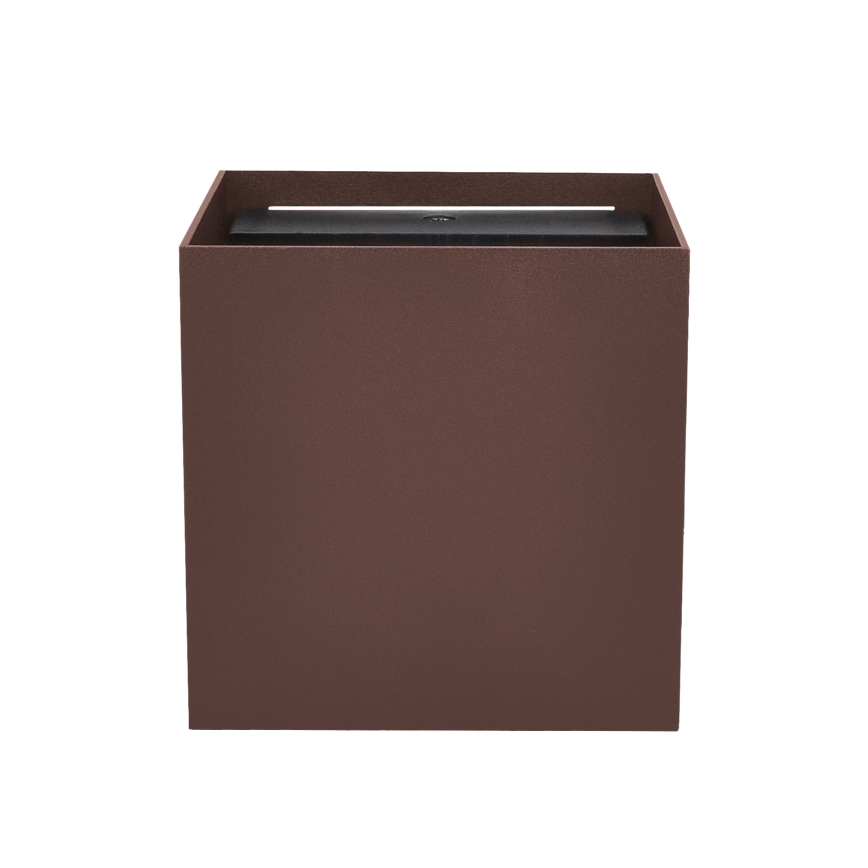 Brilagi - LED spoljna zidna svetiljka CUBE LED/6W/230V braon IP54