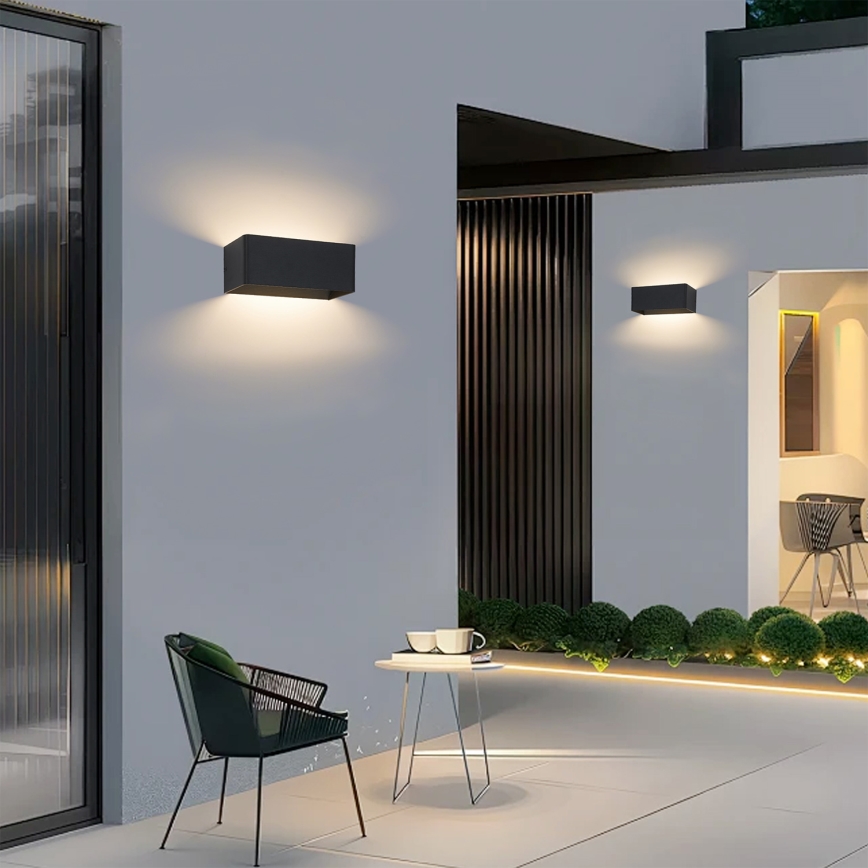 Brilagi - LED spoljna zidna svetiljka DONNANI LED/7W/230V crna IP44