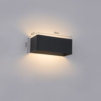 Brilagi - LED spoljna zidna svetiljka DONNANI LED/7W/230V crna IP44