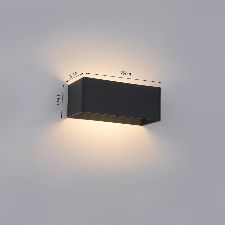 Brilagi - LED spoljna zidna svetiljka DONNANI LED/7W/230V crna IP44