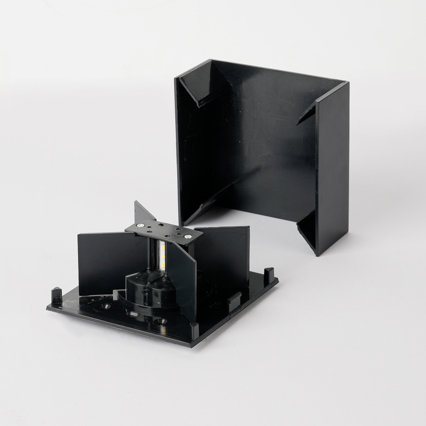 Brilagi - LED spoljna zidna svetiljka DOUBLERAY LED/4W/230V crna IP65