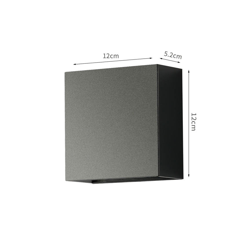 Brilagi - LED spoljna zidna svetiljka DOUBLERAY LED/4W/230V crna IP65