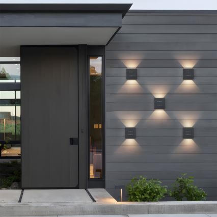 Brilagi -LED spoljna zidna svetiljka DOUBLERAY LINE LED/6W/230V antracit IP54