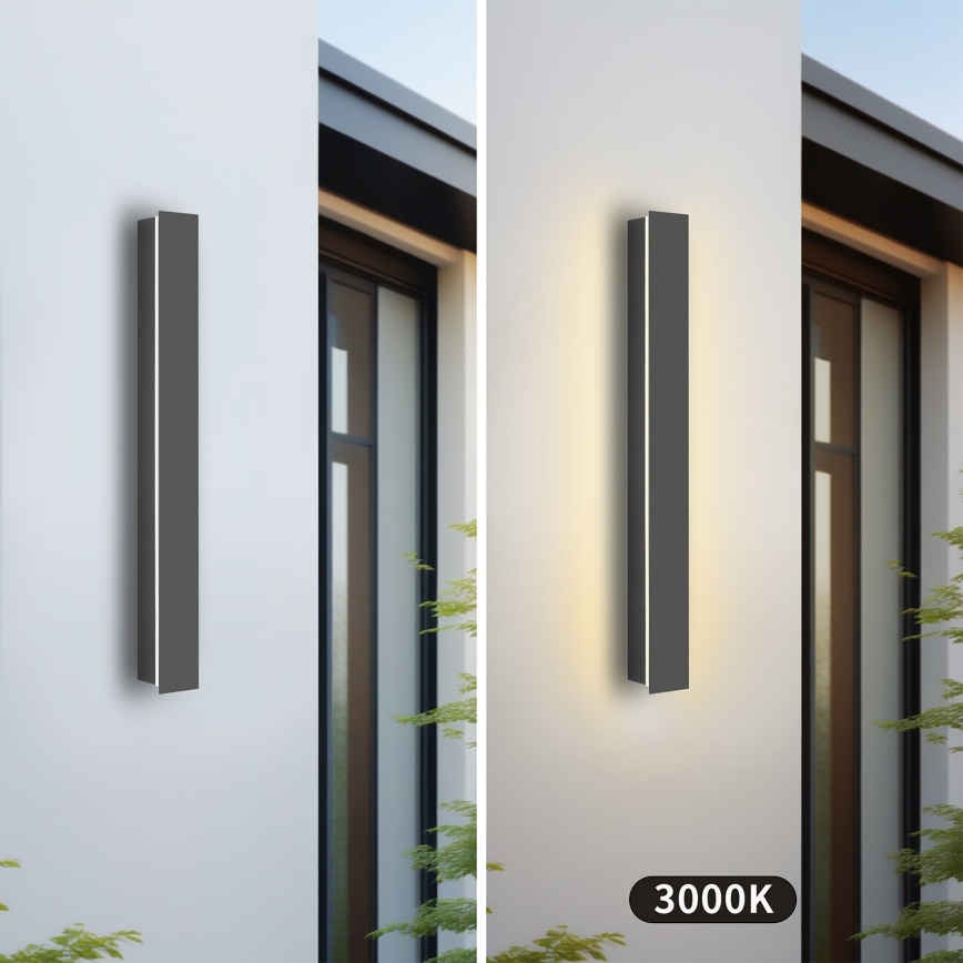 Brilagi - Spoljašnje zidno LED svetlo LINEAR/12W/230V 3000K IP65 50 cm antracit CRI 90