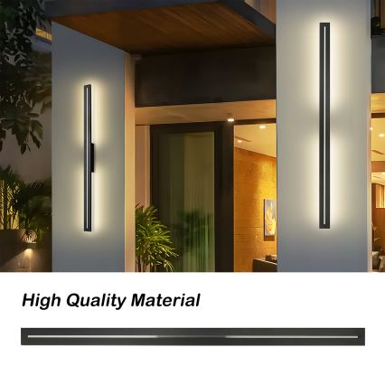 Brilagi - LINEO spoljna LED zidna svetiljka, 24W/230V, 4000K, IP65, 100 cm, crna, CRI 90