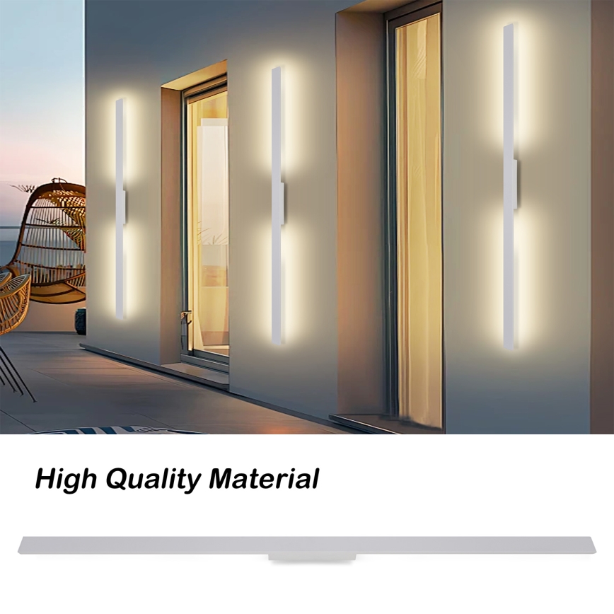 Brilagi - LED spoljno zidno svetlo LUNA LED/30W/230V 3000K IP65 150 cm bela CRI 90