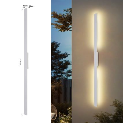 Brilagi - LED spoljno zidno svetlo LUNA LED/30W/230V 3000K IP65 150 cm bela CRI 90