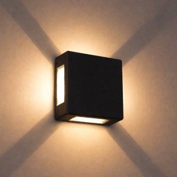 Brilagi - LED spoljna zidna svetiljka QUADRAY LED/6W/230V crna IP54