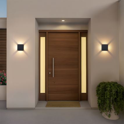 Brilagi - LED spoljna zidna svetiljka QUADRAY LED/6W/230V crna IP54