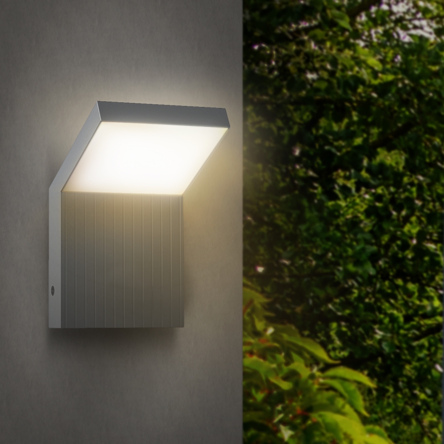 BRILAGI - LED spoljna zidna svetiljka RIANO LED/8W/230V srebrna IP65