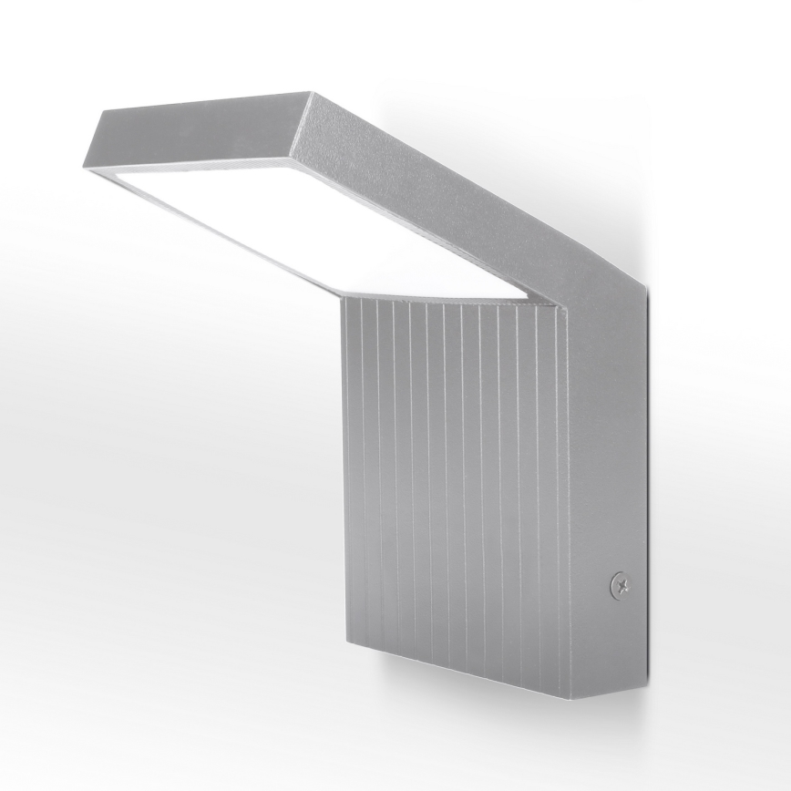 BRILAGI - LED spoljna zidna svetiljka RIANO LED/8W/230V srebrna IP65
