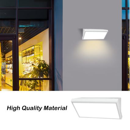 Brilagi - LED spoljno zidno svetlo sa senzorom TRIANGLE LED/20W/230V belo IP65