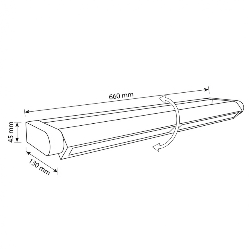 BRILAGI - LED Spoljašnje zidno svetlo za fasadu SALERNO LED/24W/230V 66 cm antracit IP65