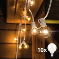 Brilagi - LED spoljni dekorativni niz GIRLANDA 10xE12/0,6W/230V 8m bela IP44 topla bela