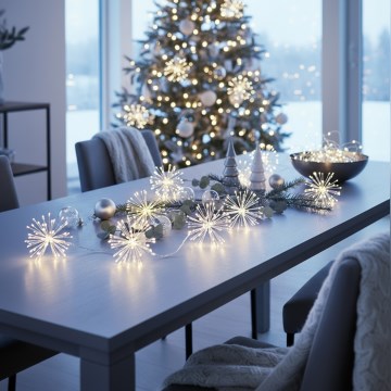 Brilagi - LED spoljni lanac 150xLED 5m IP44 hladna bela vatromet