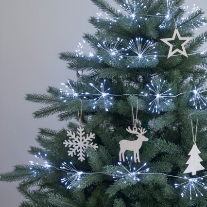 Brilagi - LED spoljni lanac 150xLED 5m IP44 hladna bela vatromet