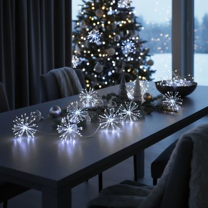 Brilagi - LED spoljni lanac 150xLED 5m IP44 hladna bela vatromet