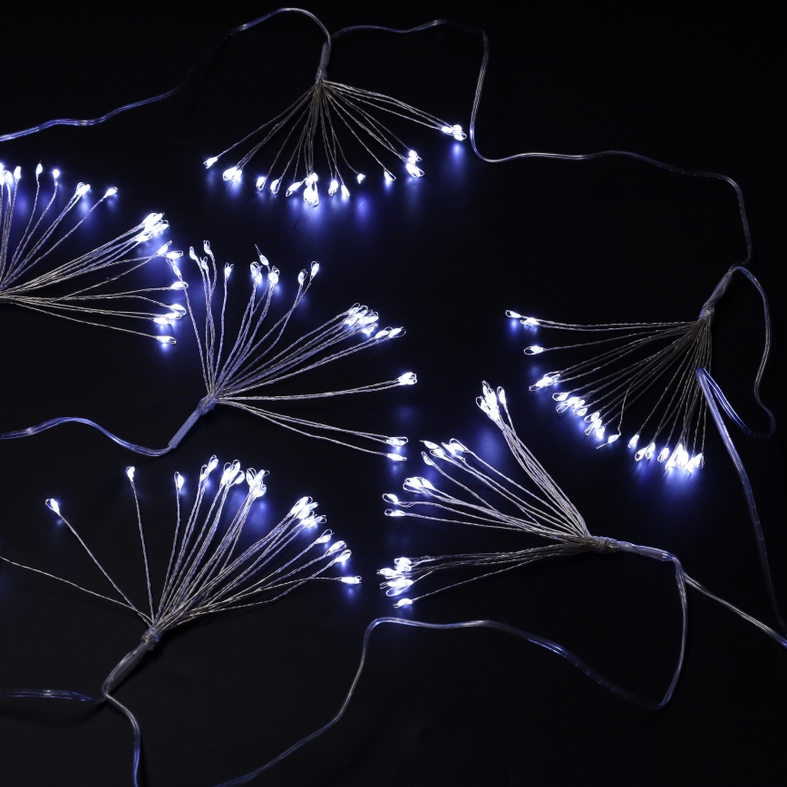 Brilagi - LED spoljni lanac 150xLED 5m IP44 hladna bela vatromet