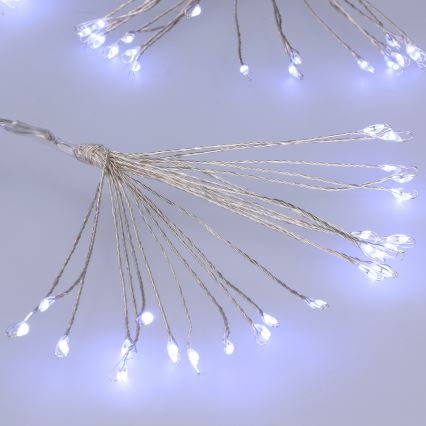 Brilagi - LED spoljni lanac 150xLED 5m IP44 hladna bela vatromet