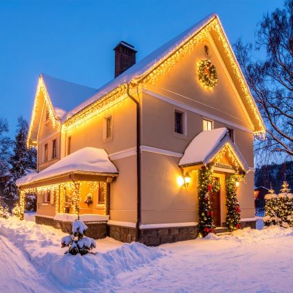 Brilagi - Spoljašnji LED lanac 360xLED/8 funkcija 14m IP44 topla bela ledenice