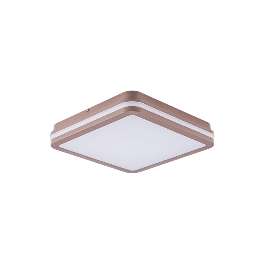 Brilagi - LED spoljašnja plafonska svetiljka sa senzorom BENE LED/24W/230V 26x26 cm smeđa IP54