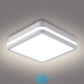 Brilagi - LED spoljno svetlo sa senzorom BENE LED/24W/230V 26x26 cm belo IP54